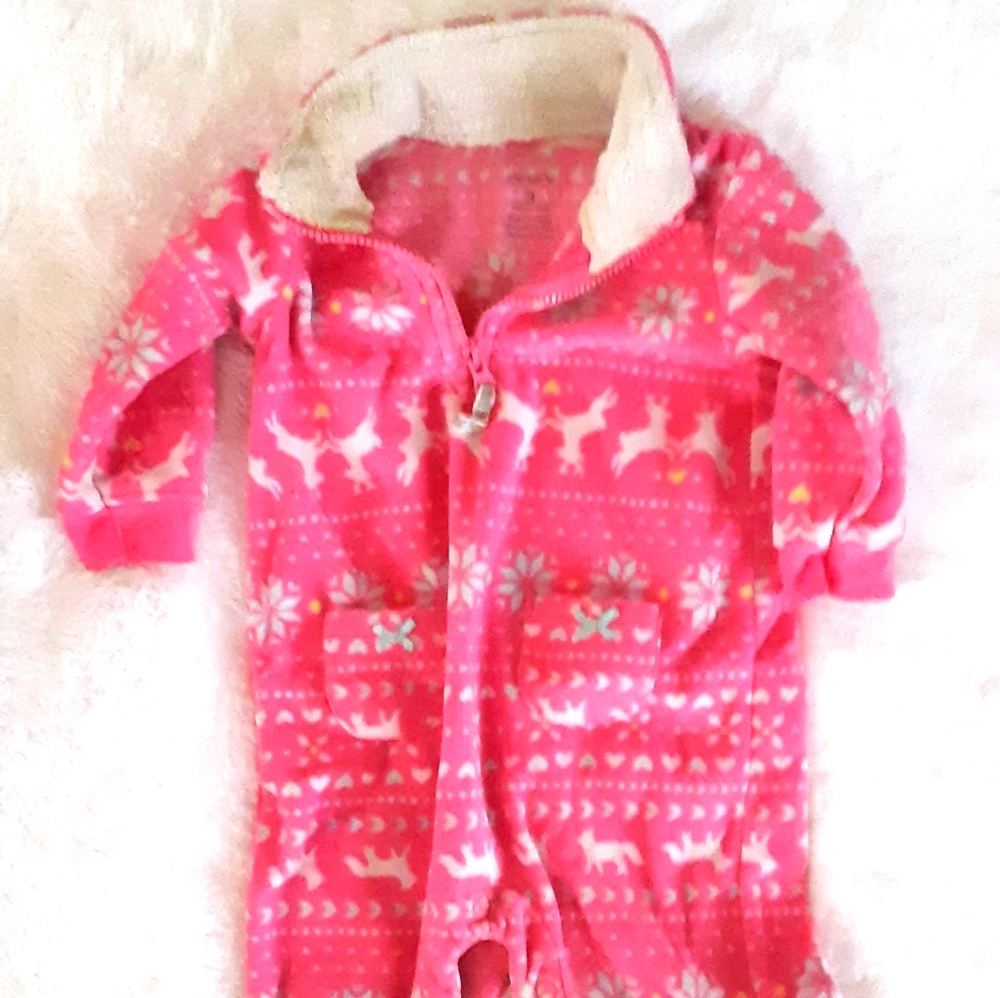 Baby girl fleece outfit bundle
